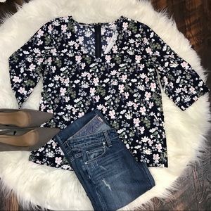 De Blossom Collection Blouse blue nwt size small